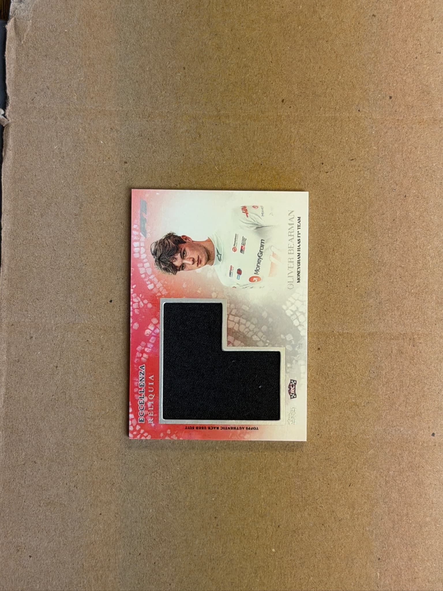 2025 Topps Eccellenza Oliver Bearman Relic RC