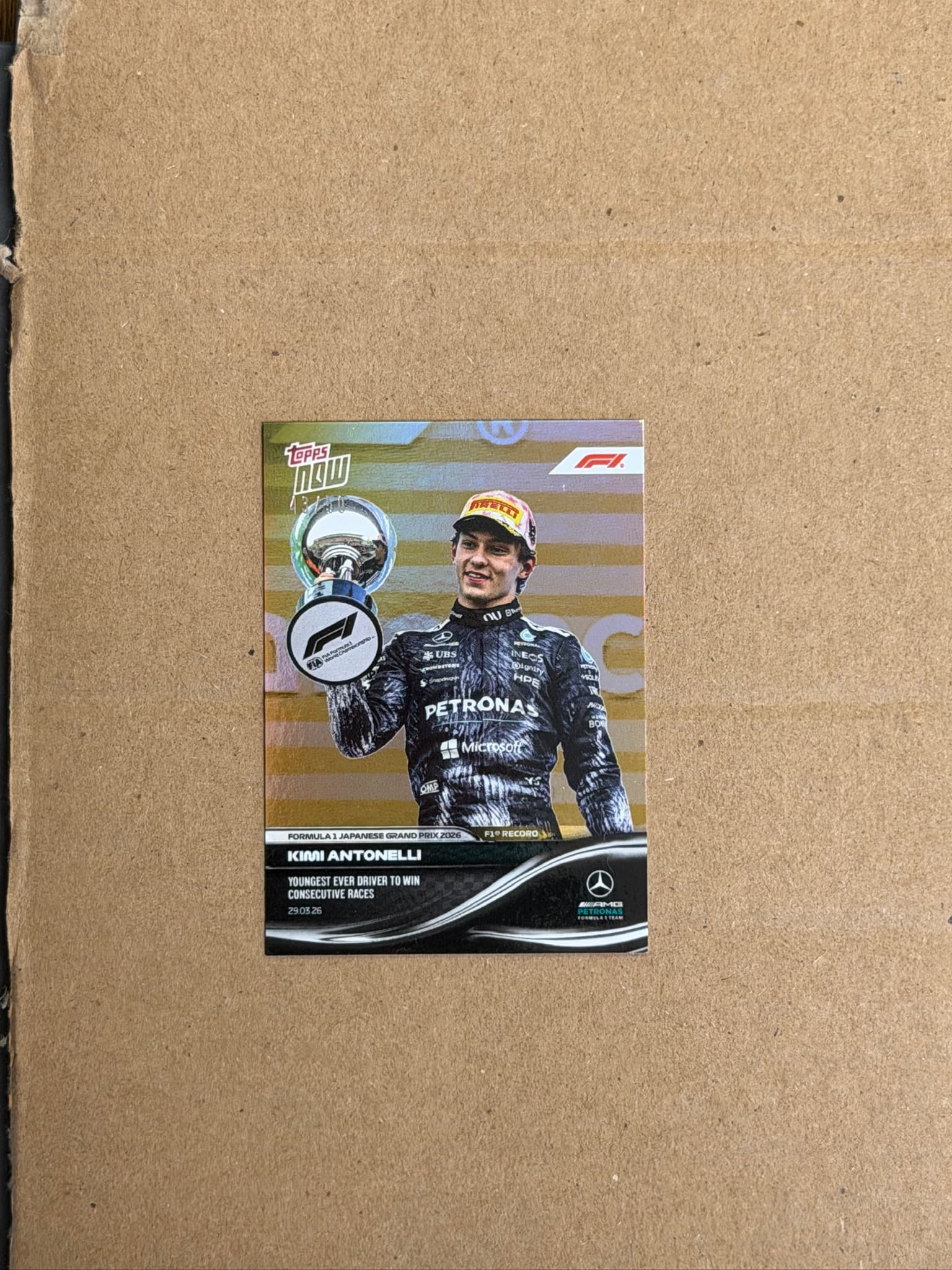 2026 Topps Now Kimi Antonelli #022 /50