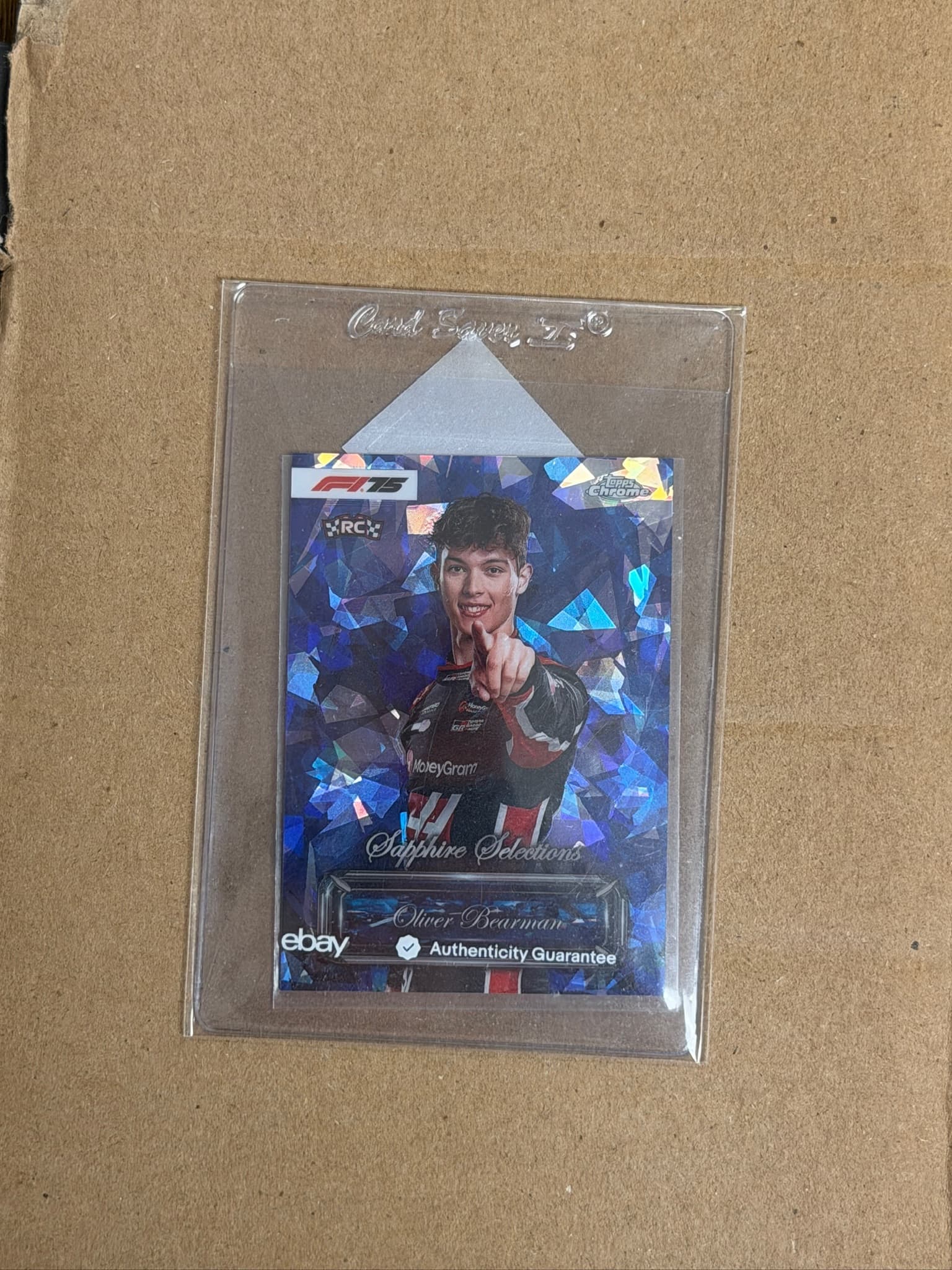 2025 Topps Chrome Sapphire Oliver Bearman Selections RC