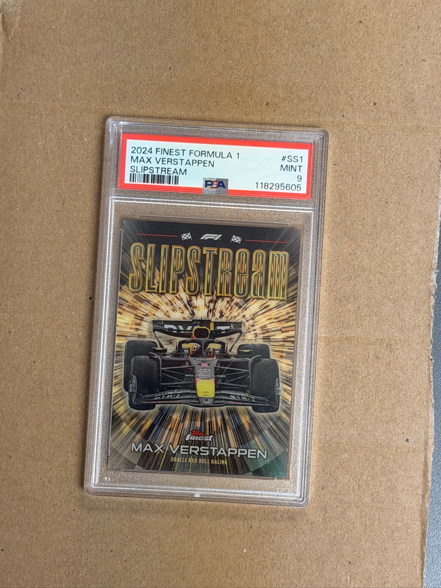 2024 Topps Finest Max Verstappen Slipstream #SS-1 PSA 9