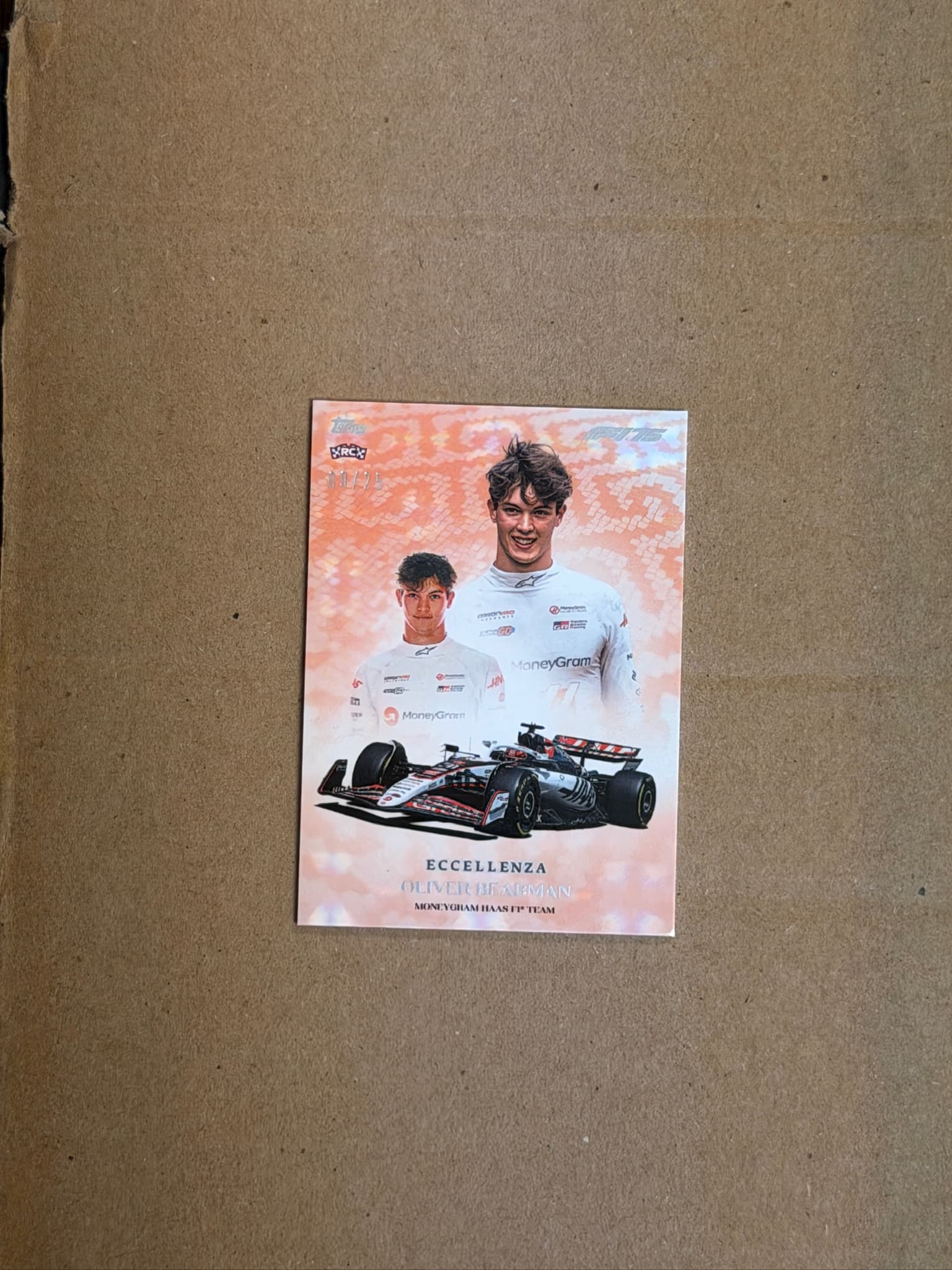 2025 Topps Eccellenza Oliver Bearman RC /25