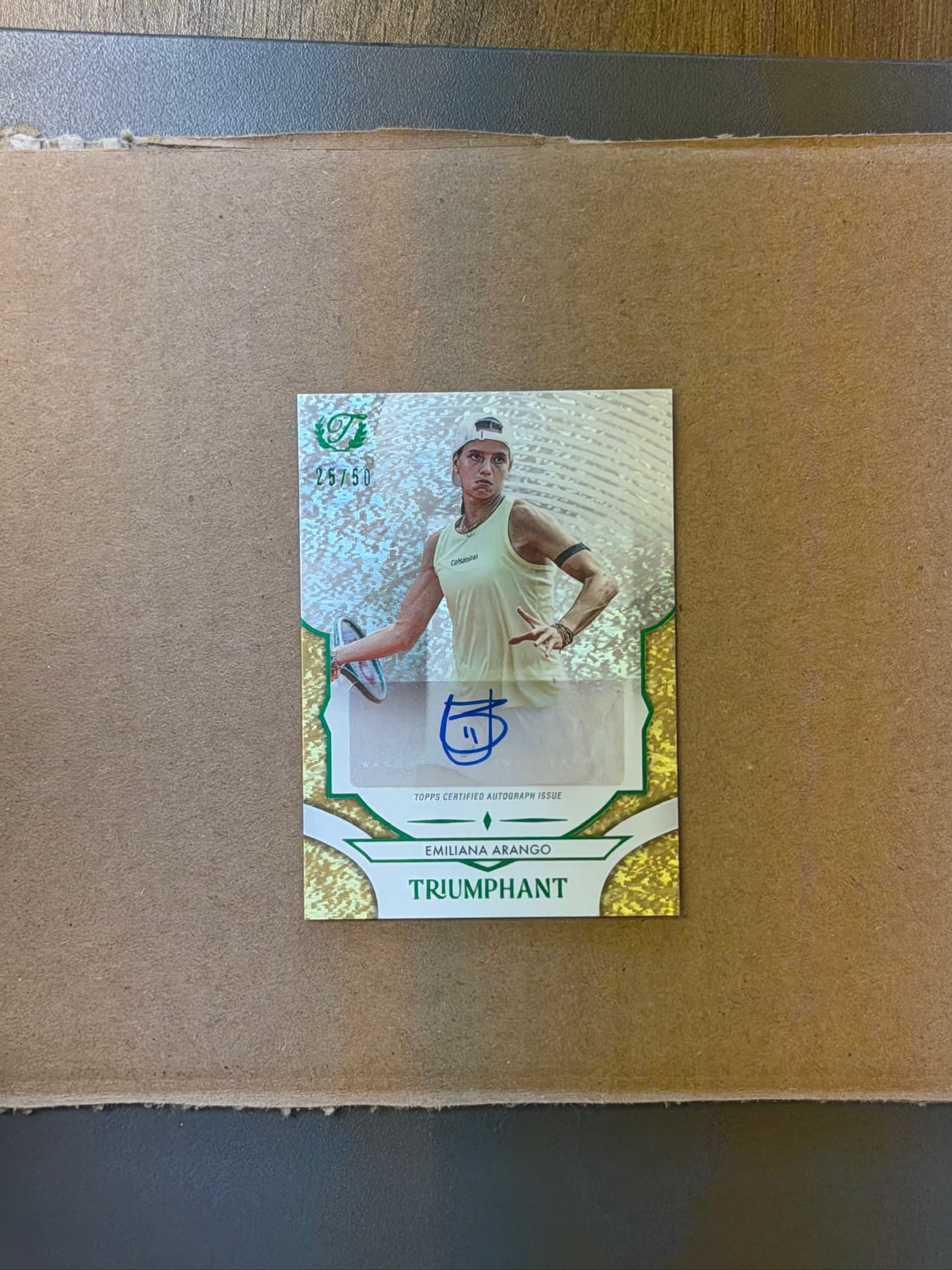 2025 Topps Triumphant Emiliana Arango Auto #61-A /50