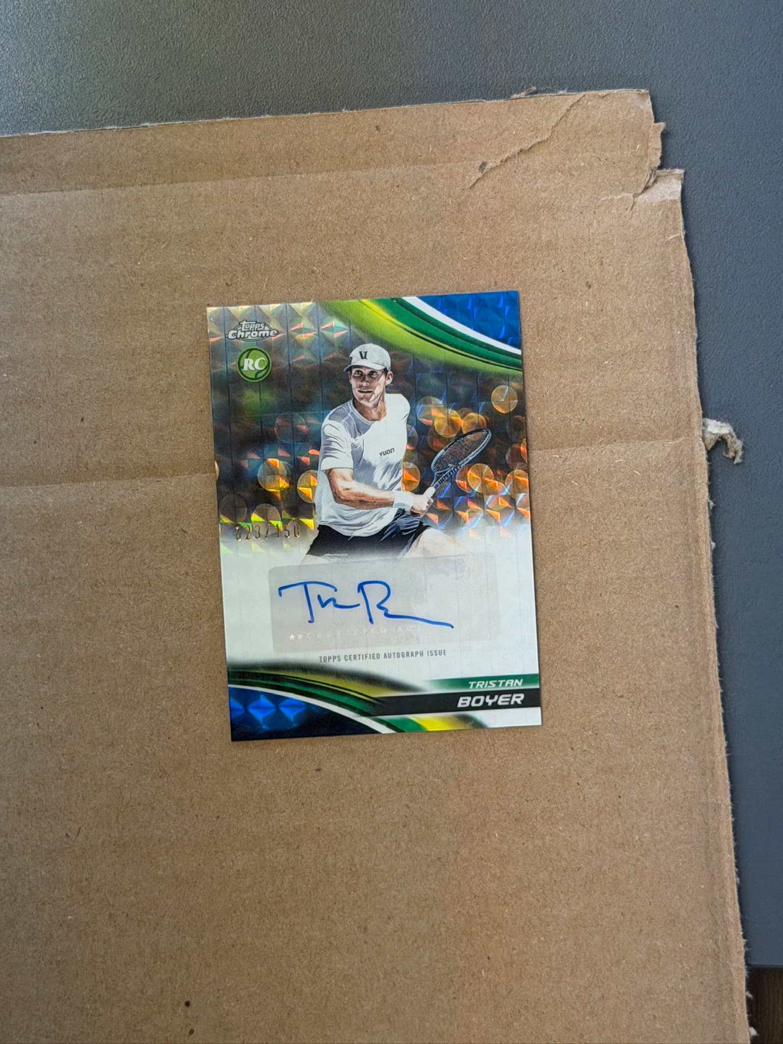 2025 Topps Chrome Tristan Boyer Auto RC #CA-TBR /150