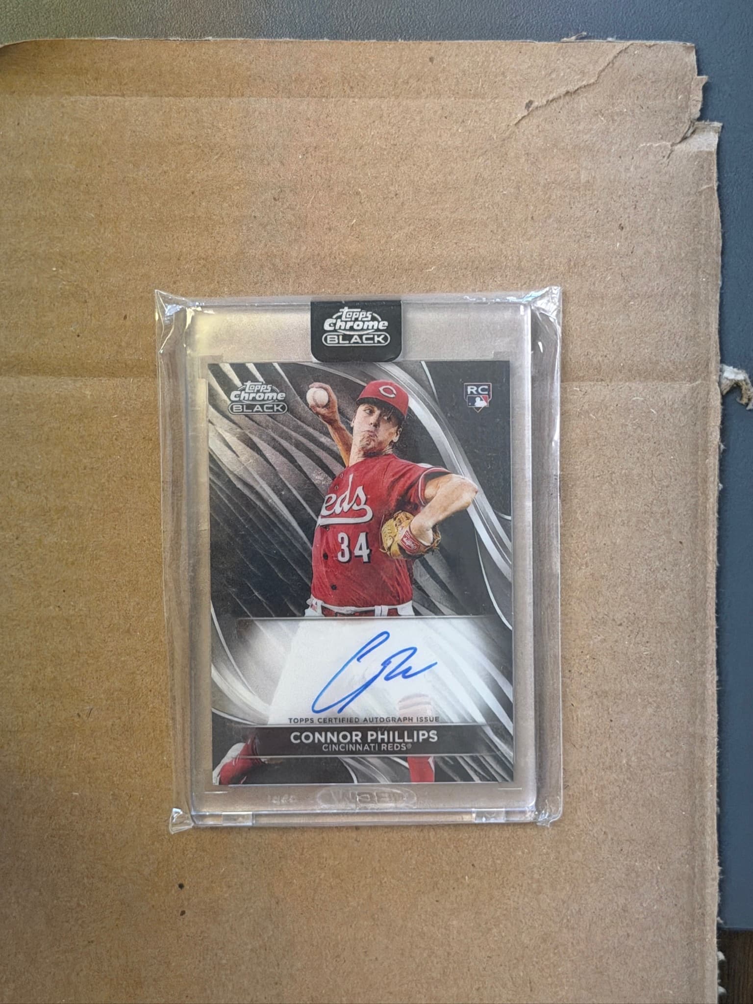 2024 Topps Chrome Black Connor Phillips Auto RC #CBA-CP