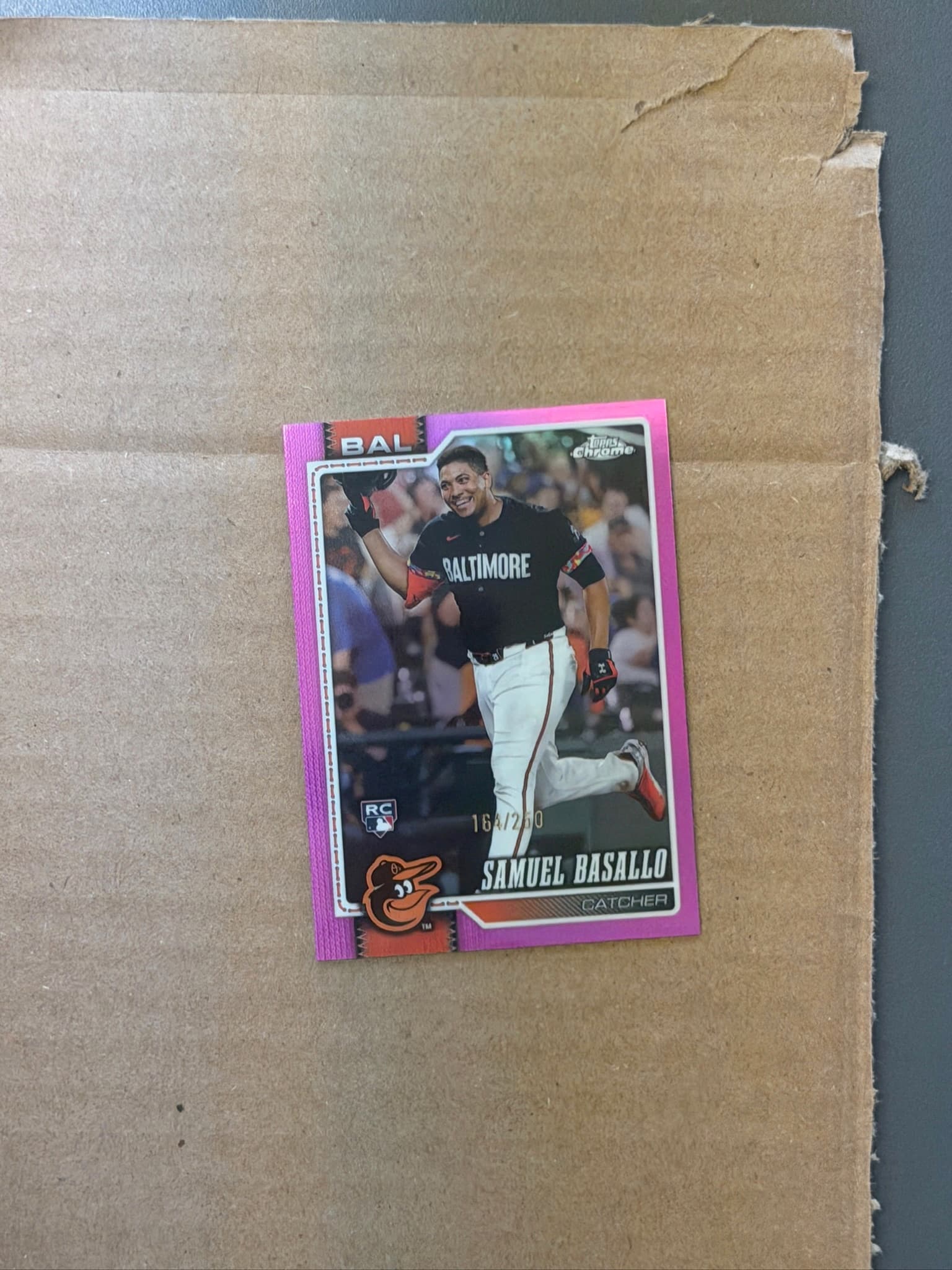 2026 Topps Chrome Samuel Basallo RC #7 /250