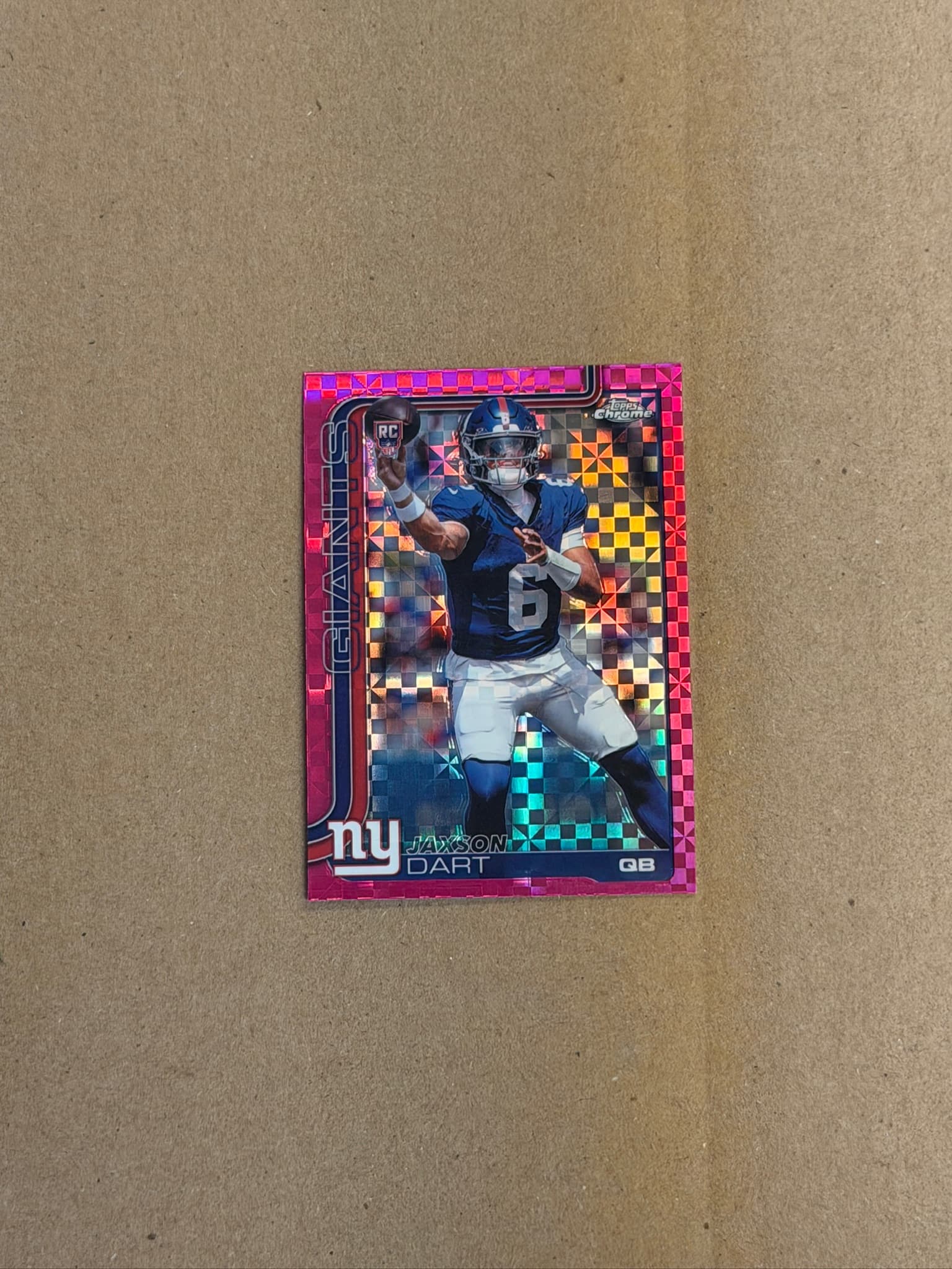 2025 Topps Chrome Jaxson Dart Pink Xfractor RC #306