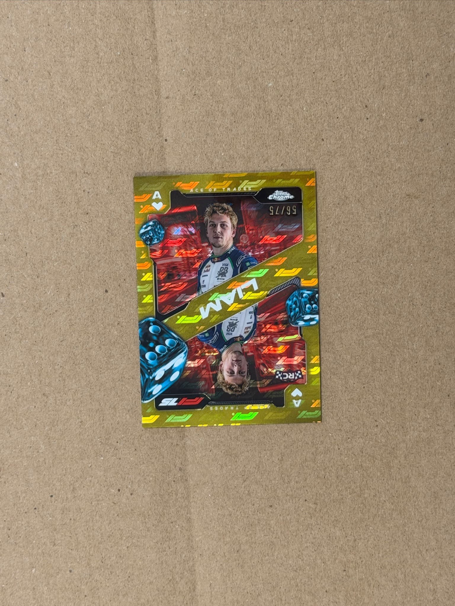 2025 Topps Chrome Liam Lawson Logofractor RC #SCA-5 /75