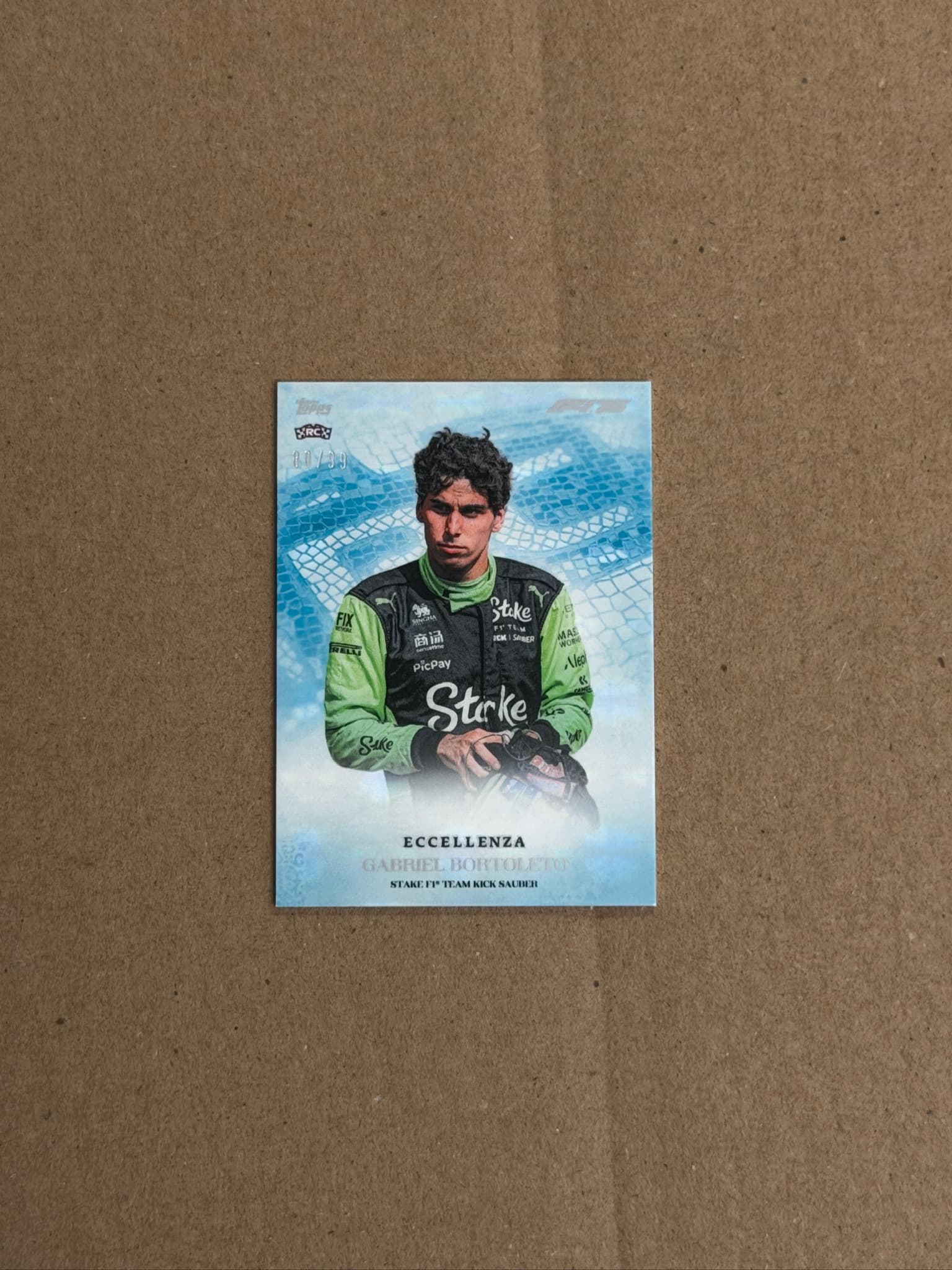 2025 Topps Eccellenza Gabriel Bortoleto RC /99