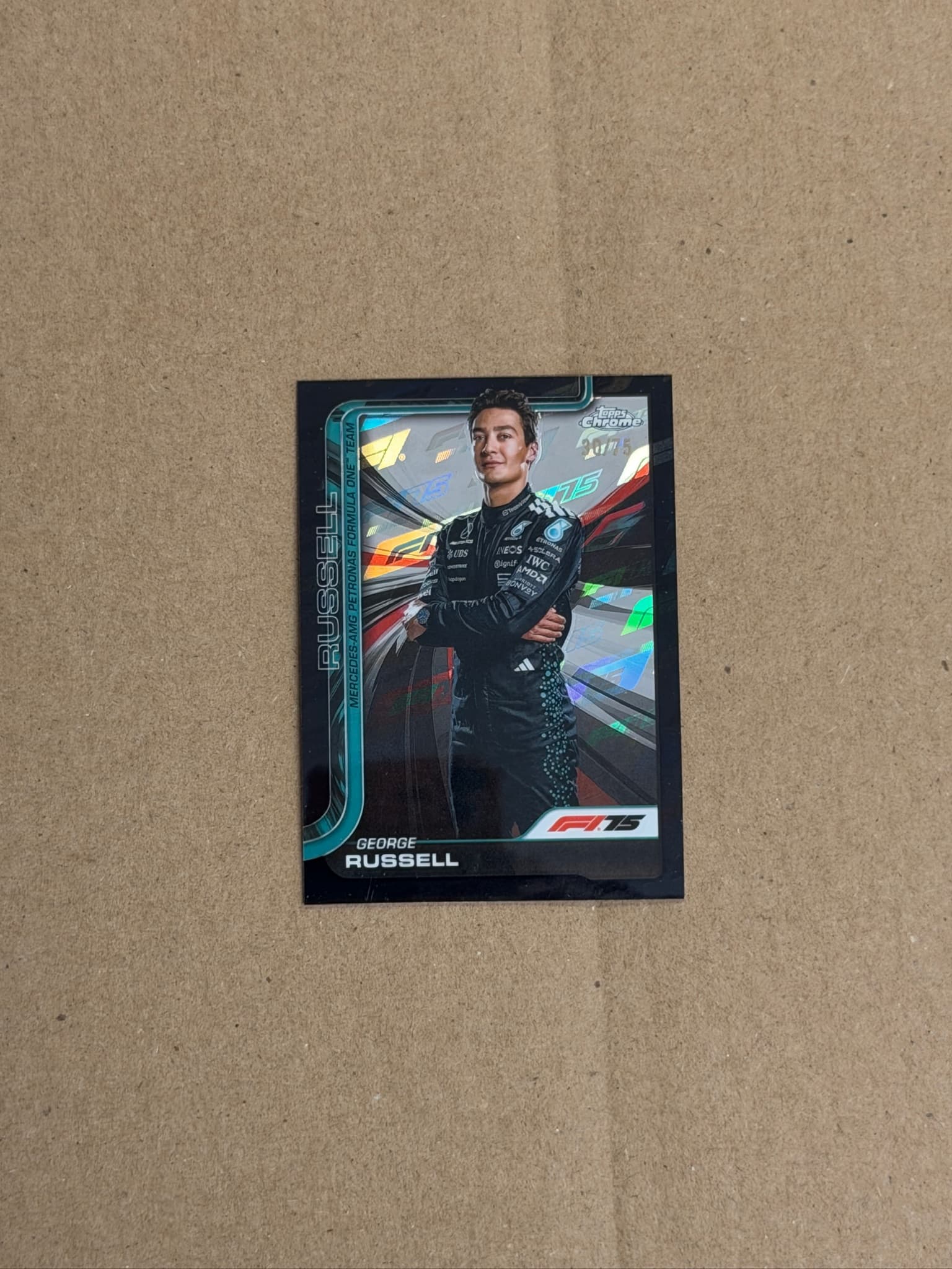2025 Topps Chrome George Russell Logofractor #7 /75