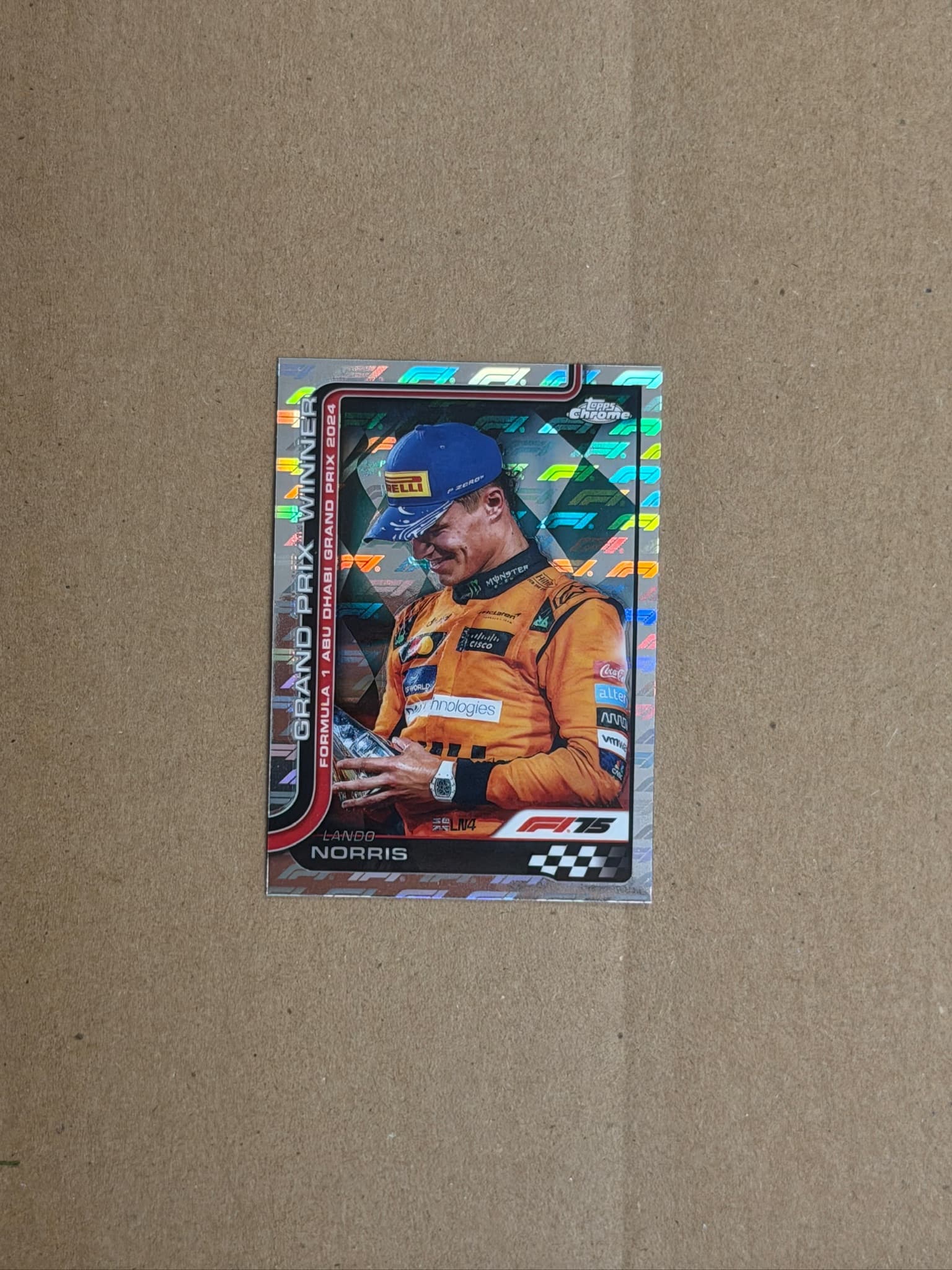 2025 Topps Chrome Lando Norris Logofractor #116