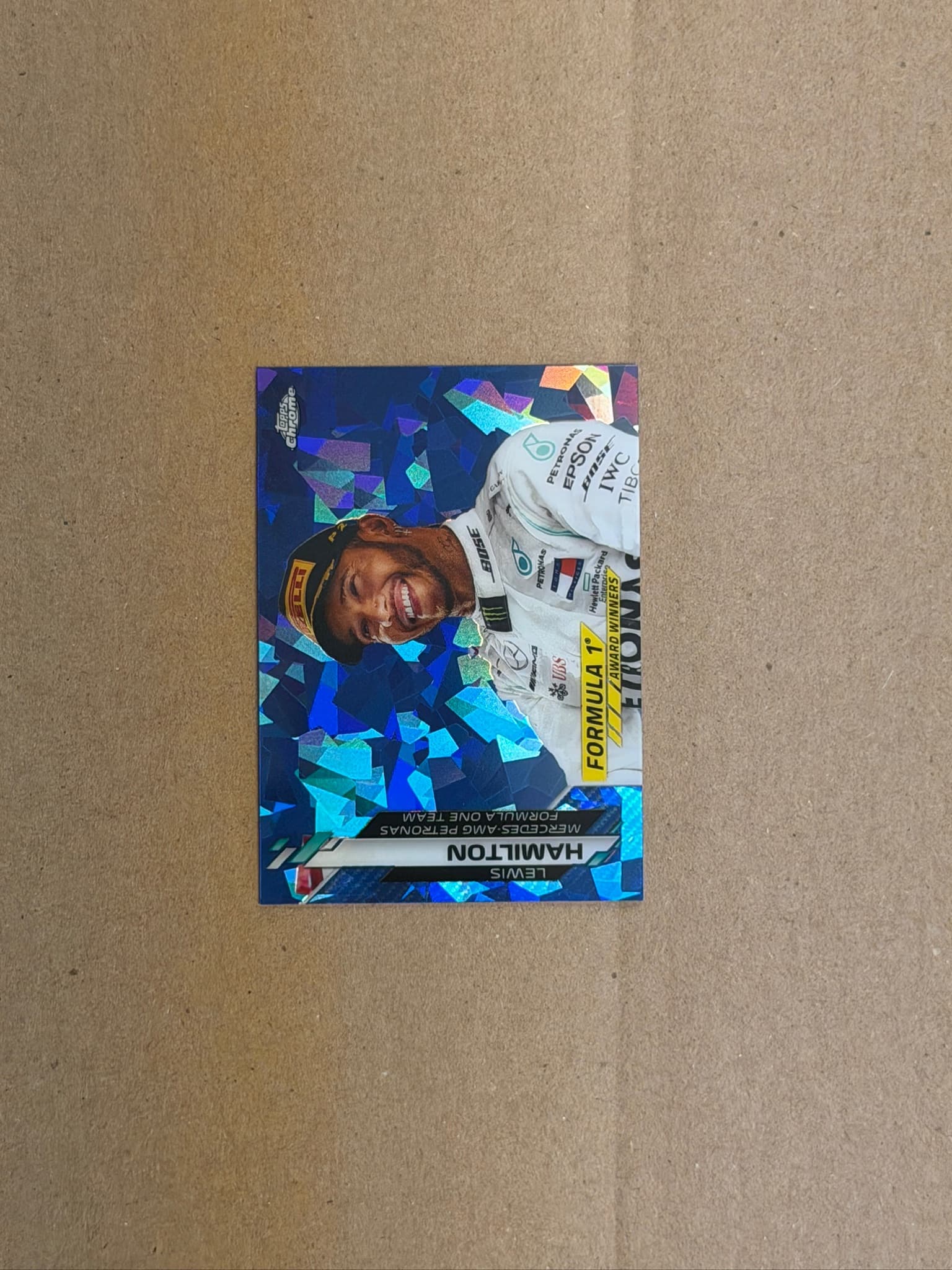 Topps Chrome Lewis Hamilton Sapphire #197