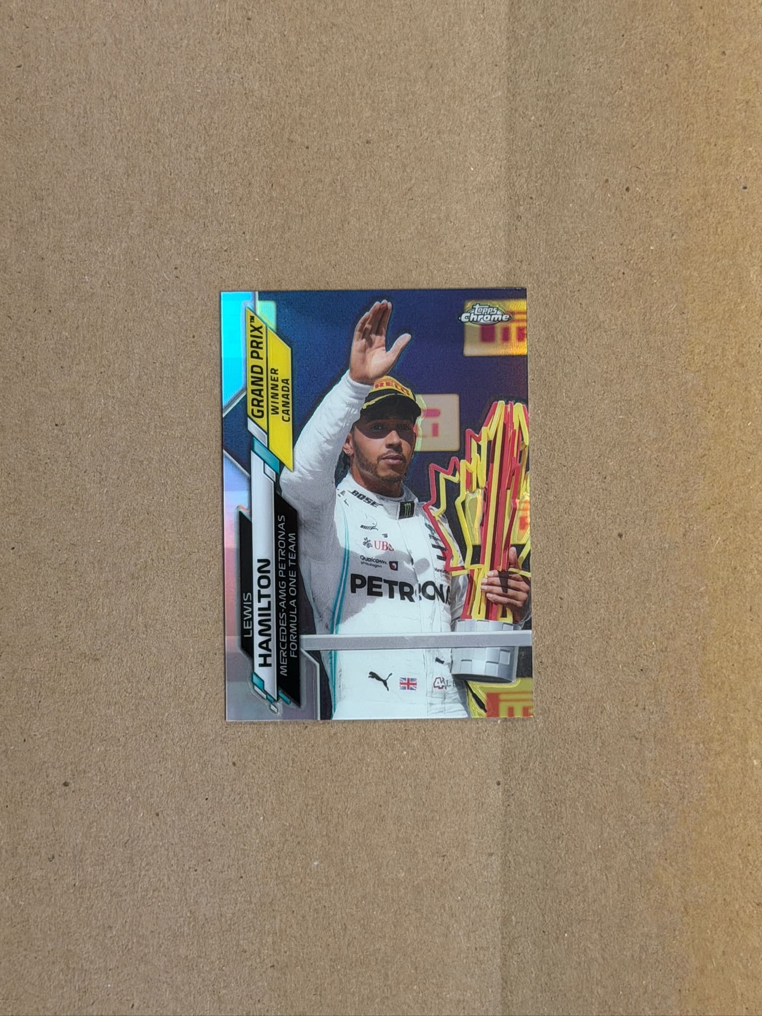 2020 Topps Chrome Lewis Hamilton Refractor #139