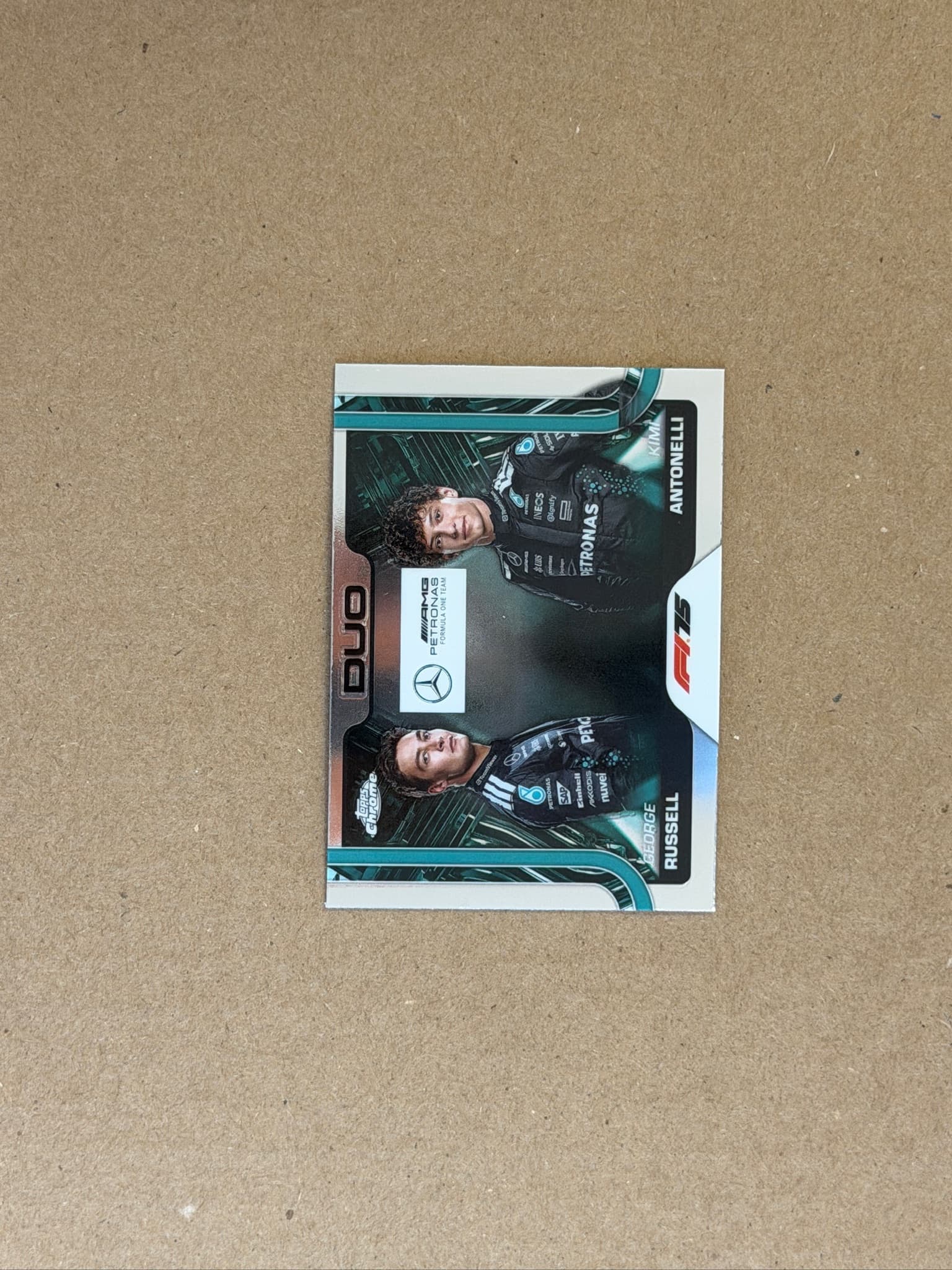 2025 Topps Chrome George Russell / Kimi Antonelli Duo #167