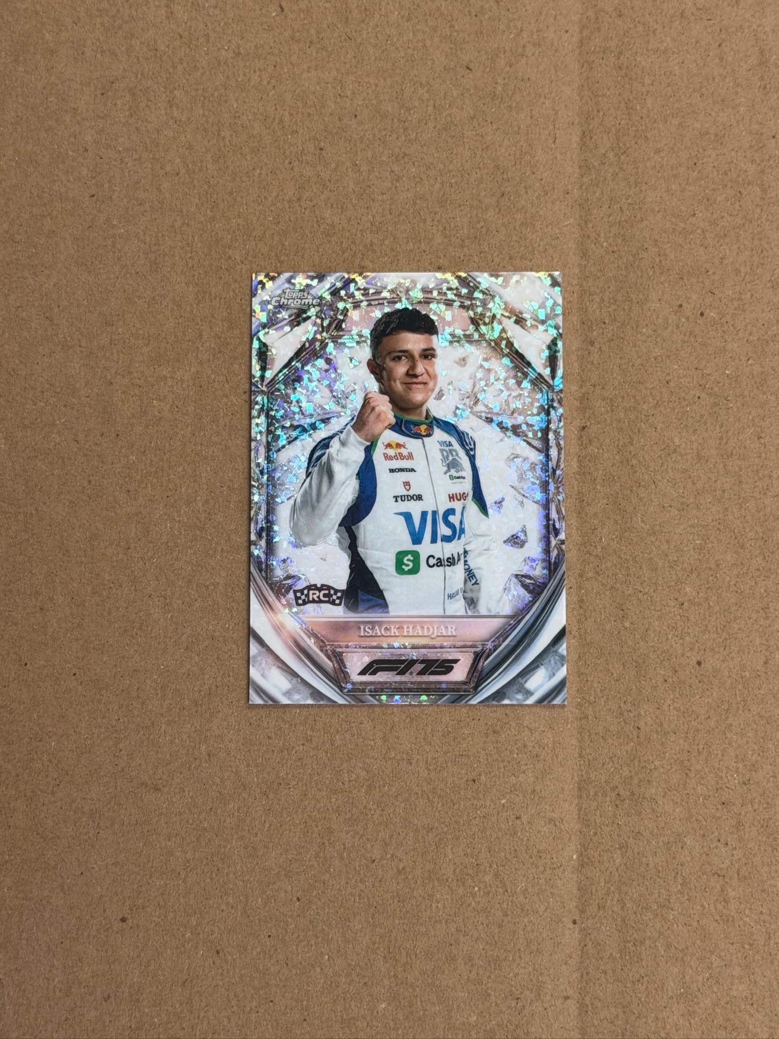 2025 Topps Chrome Isack Hadjar Diamond 75th Anniversary RC #D75-12