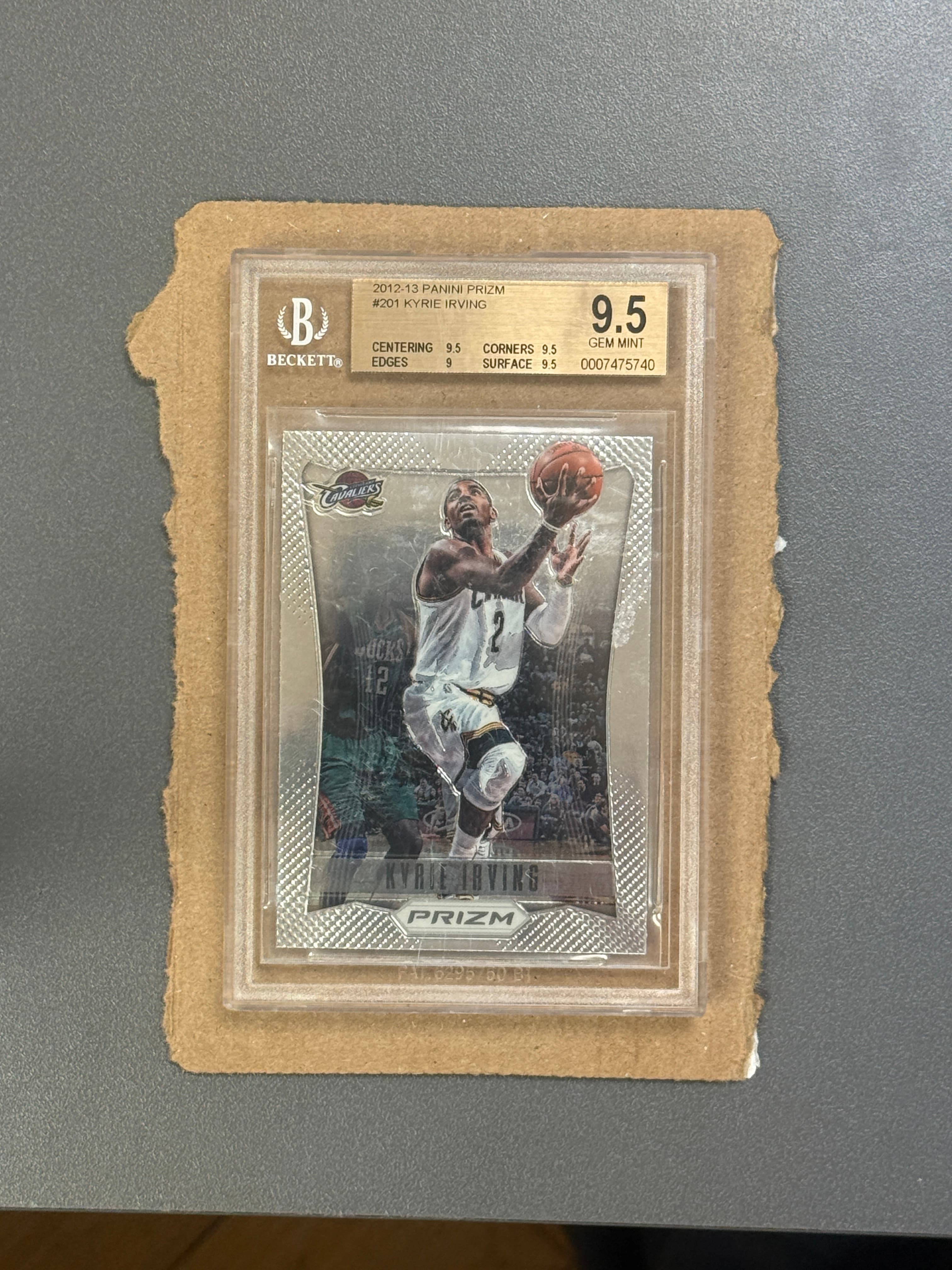 2012 Panini Prizm Kyrie Irving #201 BGS 9.5