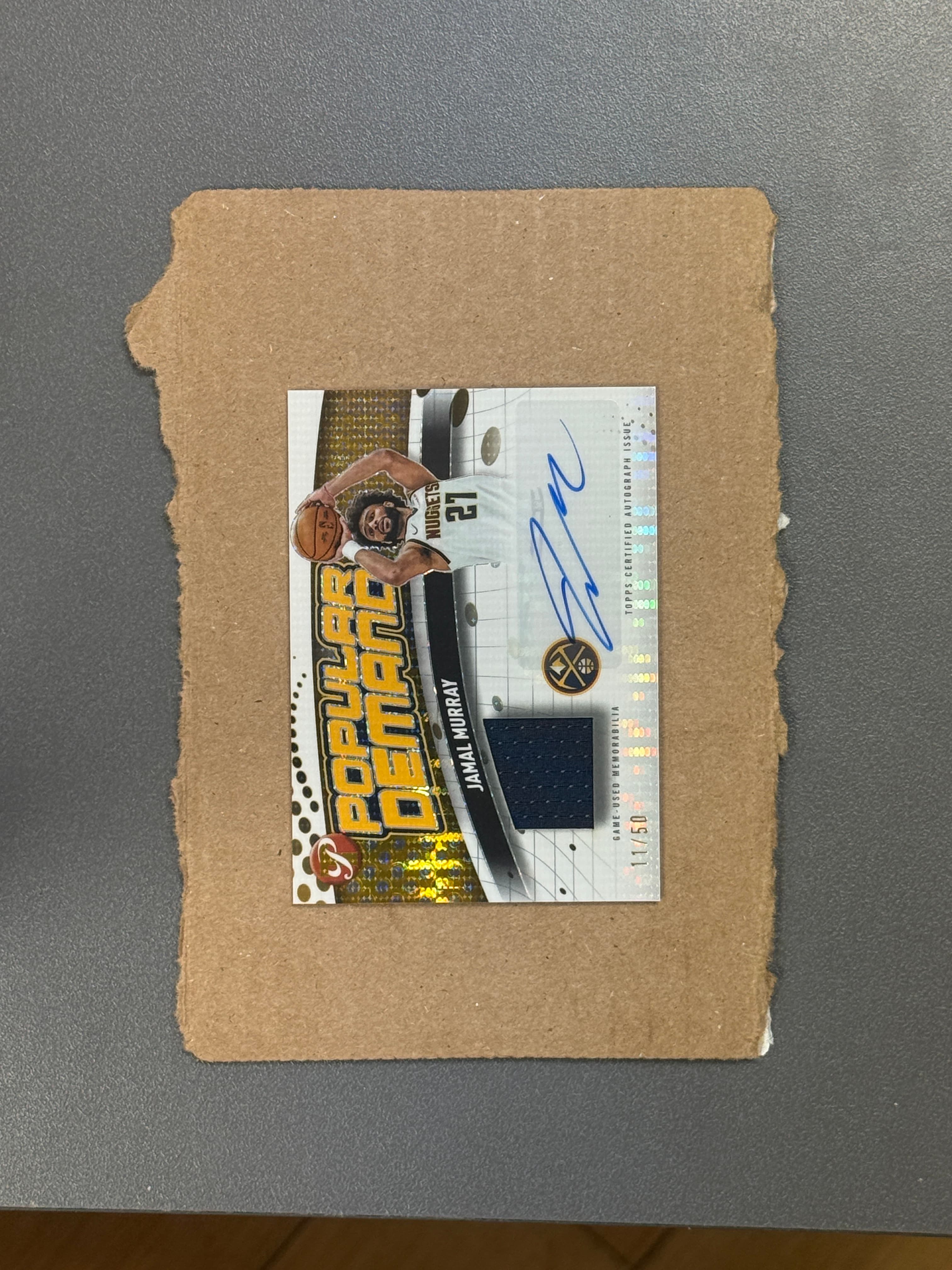2025 Topps Pristine Jamal Murray Popular Demand Auto Relic #PDR-JM /50