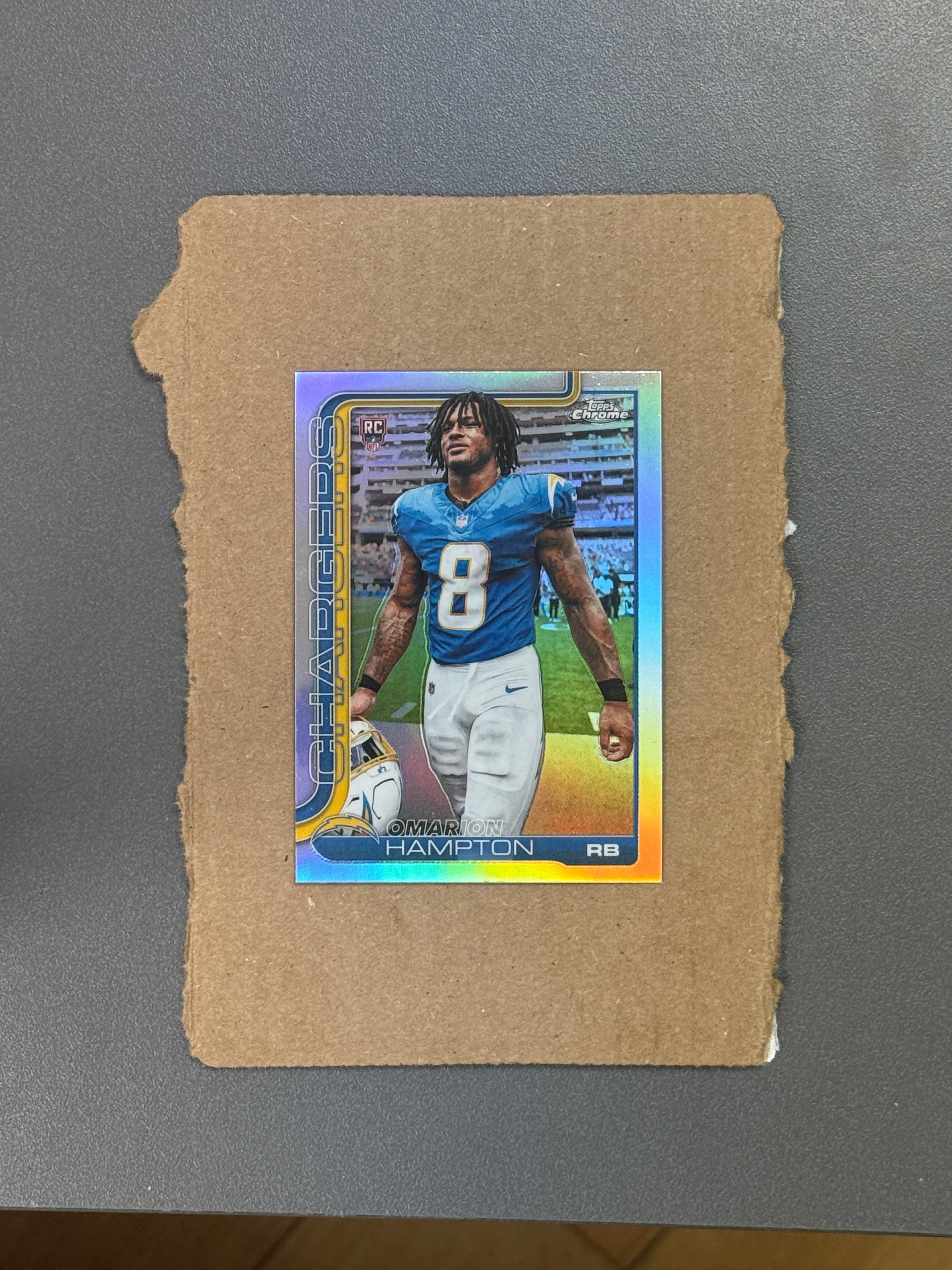 2025 Topps Chrome Omarion Hampton Variation RC #324