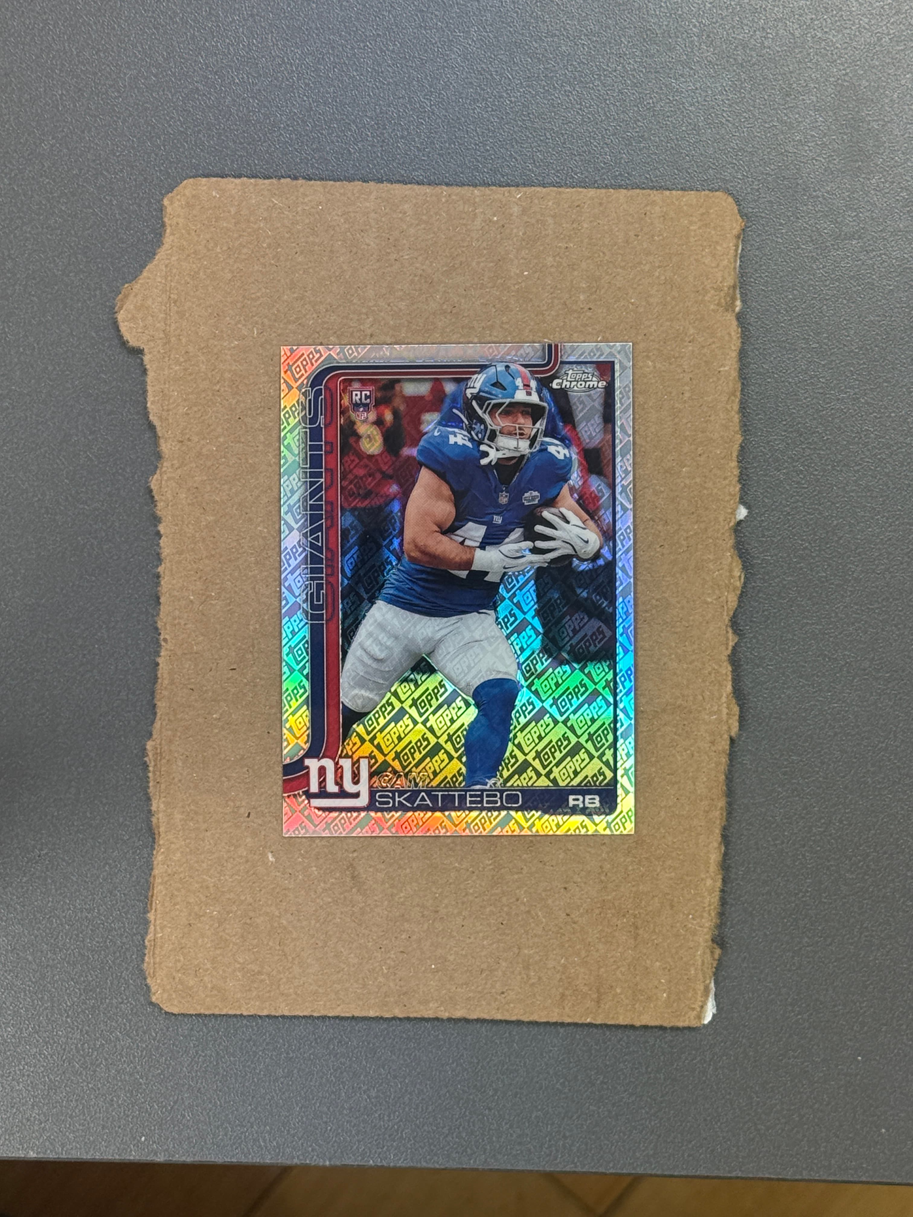 2025 Topps Chrome Cam Skattebo Logofractor RC #331