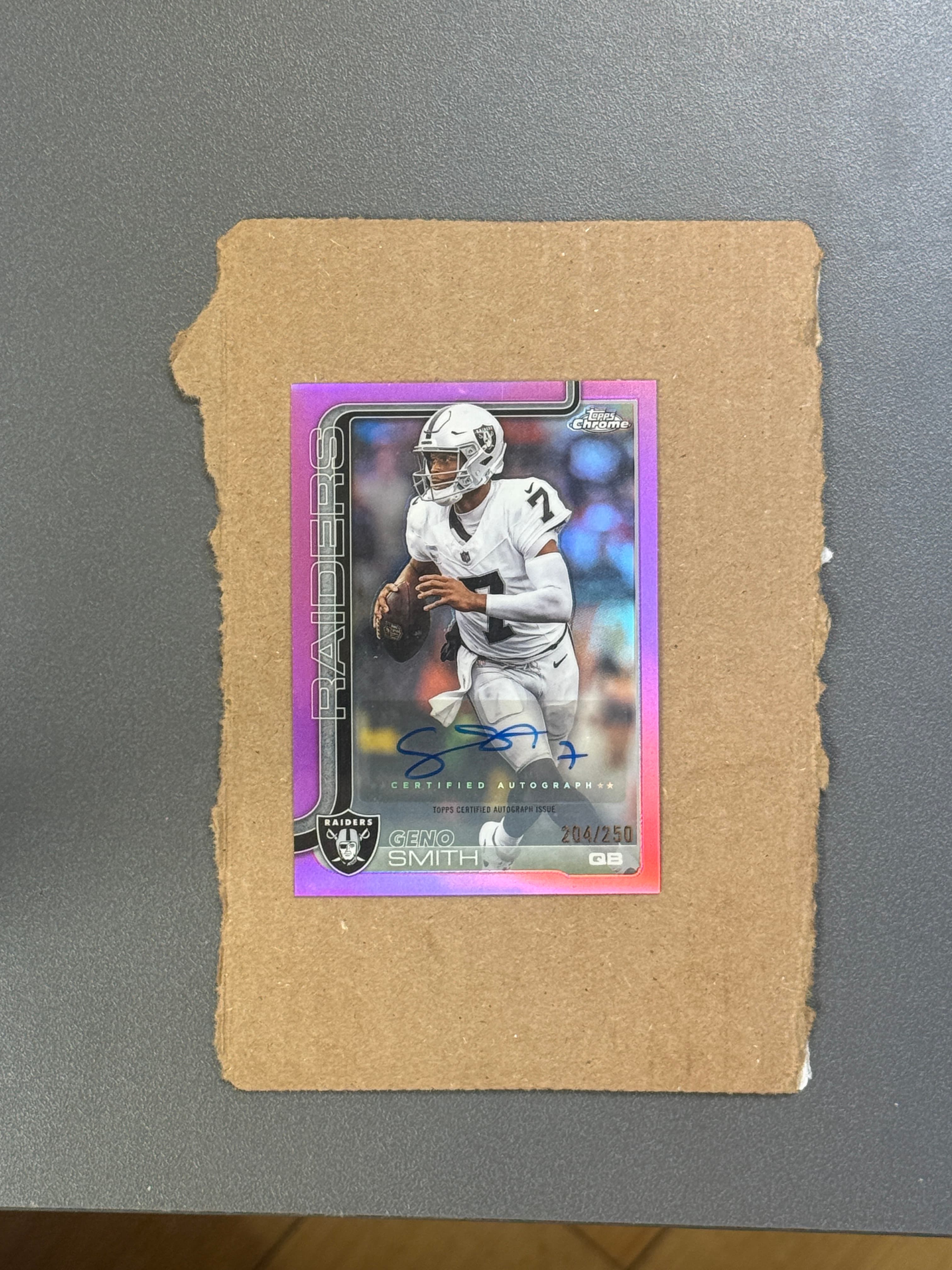 2025 Topps Chrome Geno Smith Auto #BA-GS /250