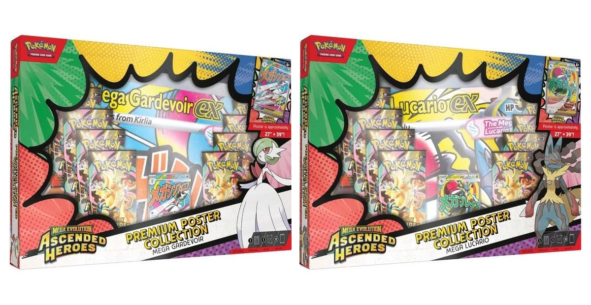Pokemon Mega Evolution Ascended Heroes Premium Poster Collection