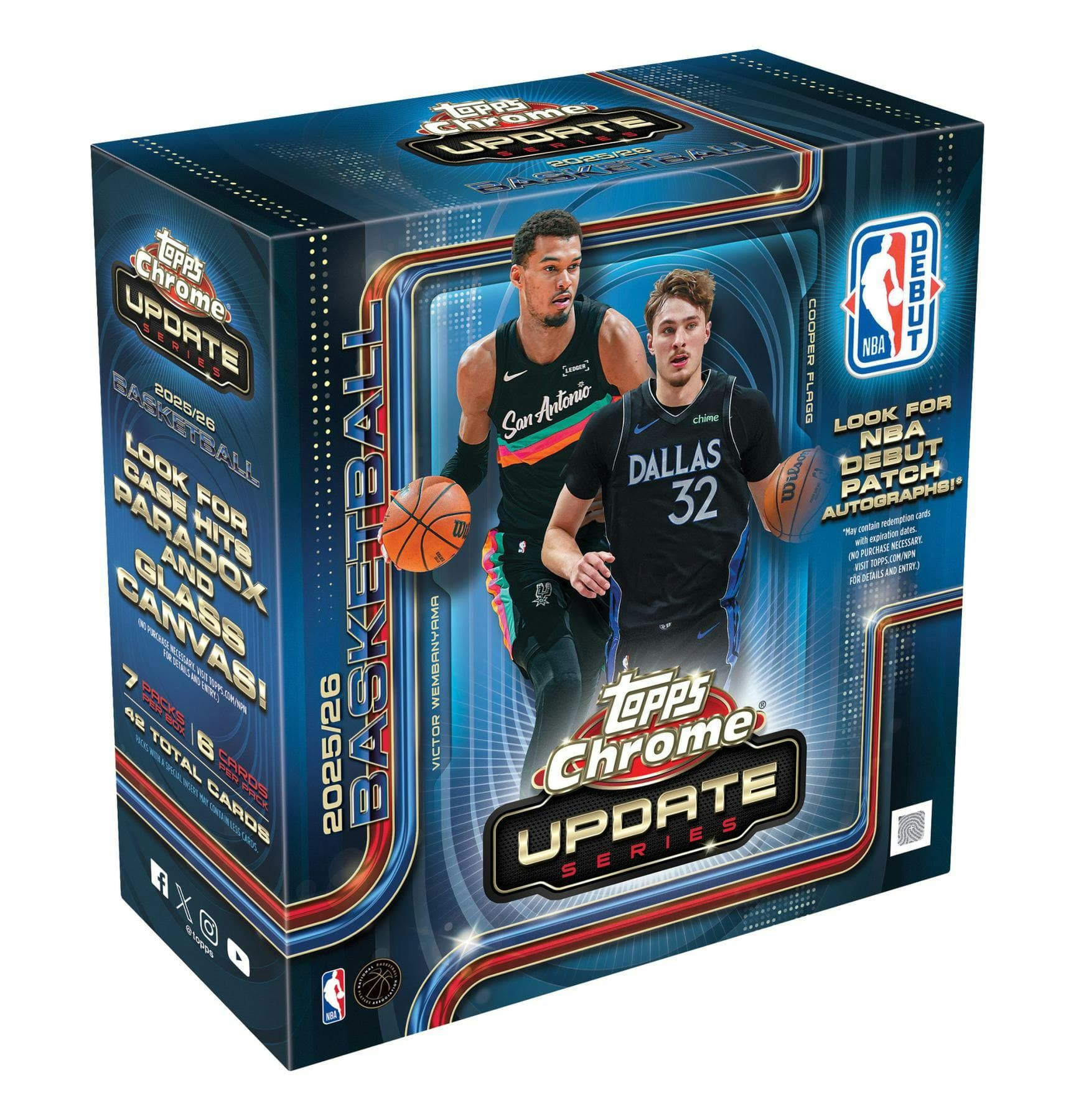 2025-26 Topps Chrome Update Basketball Mega Box