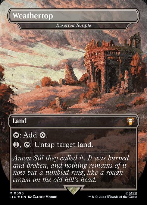 Weathertop - Deserted Temple (Borderless) (Surge Foil)