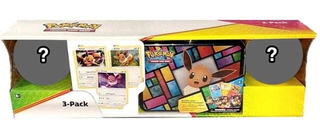Pokemon Eevee Treasure Chest + 2 Poke Ball Tins (Costco 3-Pack)