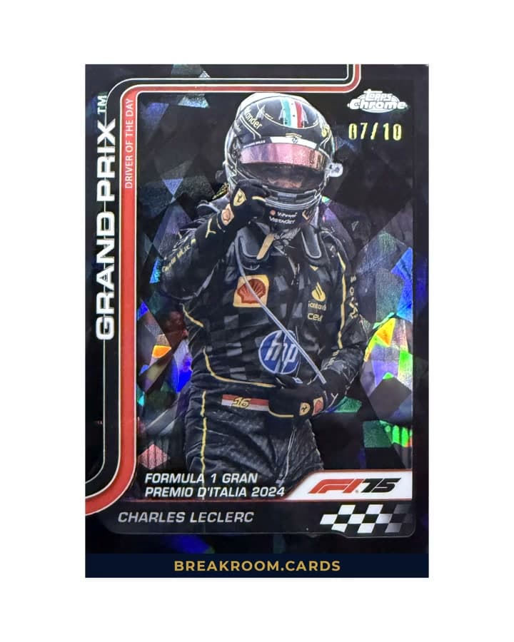 2025 Topps Chrome Sapphire Charles Leclerc Grand Prix #137 /10