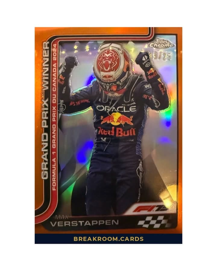 2025 Topps Chrome F1 Max Verstappen #101 /25