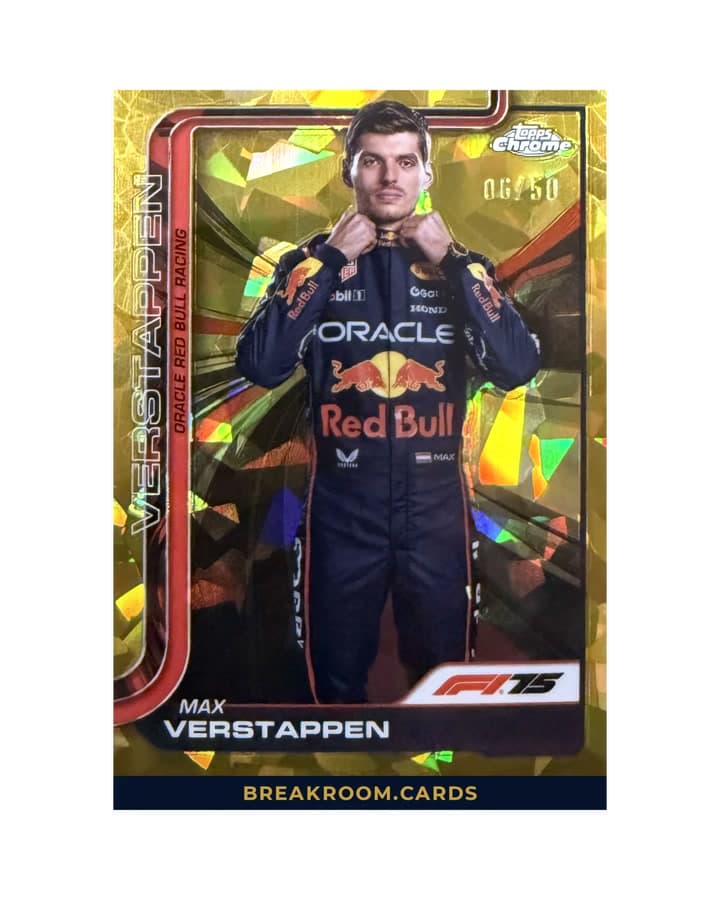 2025 Topps Chrome Sapphire Max Verstappen Gold #1 /50
