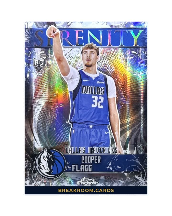 2025 Topps Chrome Basketball Cooper Flagg Serenity RC #SY-11