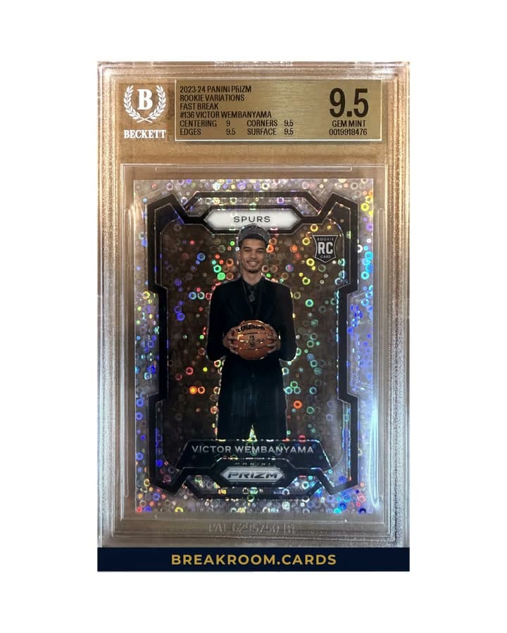 2023 Panini Prizm Basketball Victor Wembanyama Variation RC #136 BGS 9.5