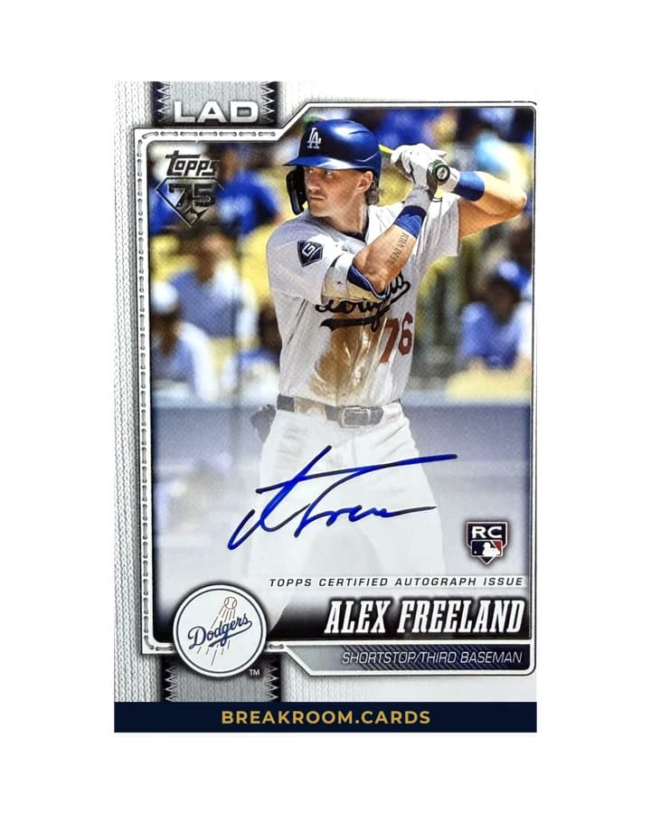 2026 Topps Series 1 Alex Freeland RC Auto #74