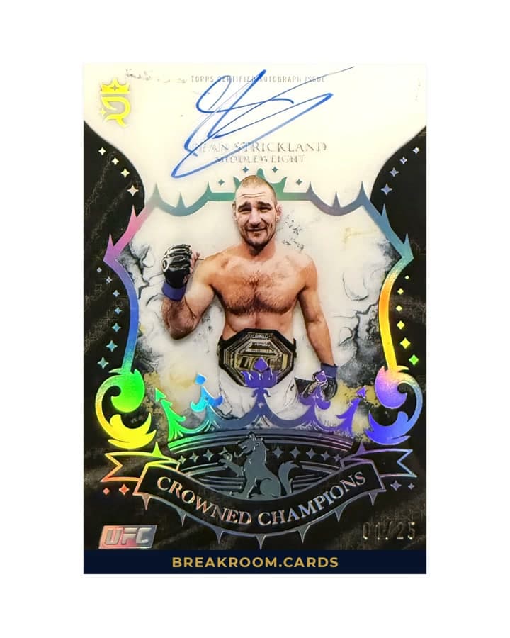 2025 Topps Royalty Sean Strickland Auto #CCA-SS /25