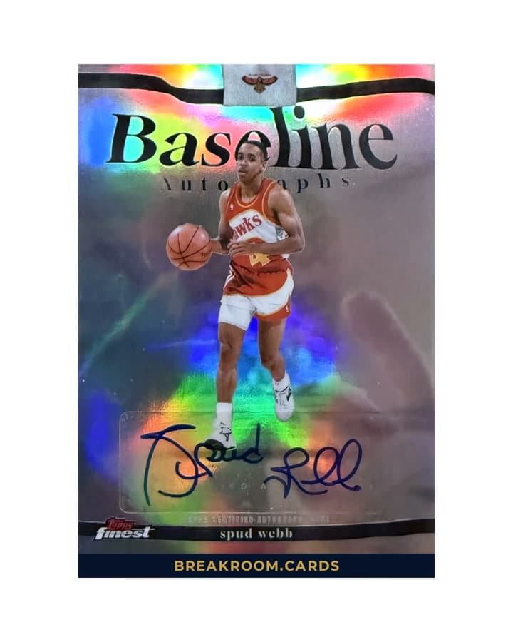 2025 Topps Finest Spud Webb Baseline Auto #BA-SW