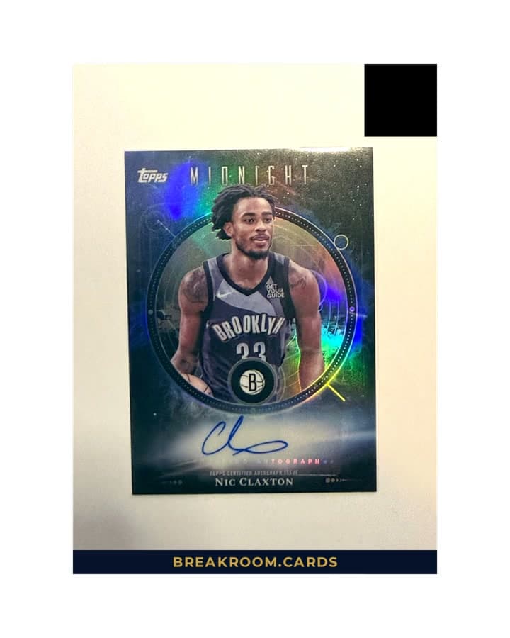 2025 Topps Basketball Midnight Nic Claxton Auto