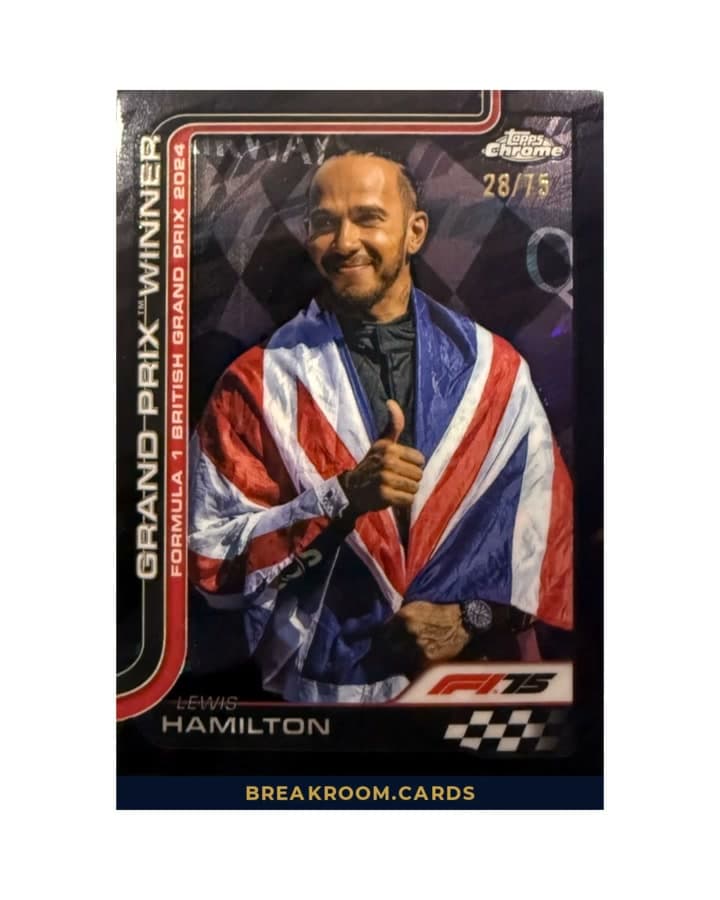 2025 Topps Chrome F1 Lewis Hamilton /75