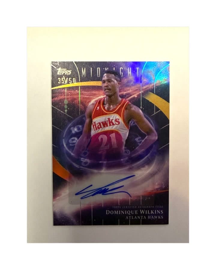 2025 Topps Basketball Midnight Dominique Wilkins Auto /50