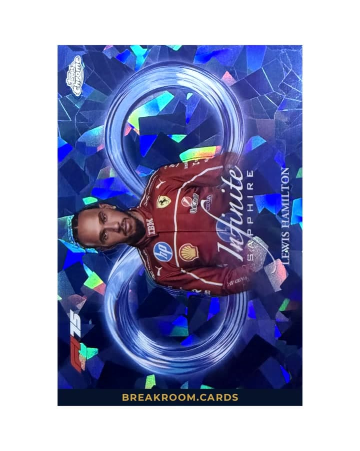 2025 Topps Chrome Sapphire Lewis Hamilton Infinite Sapphire #S2