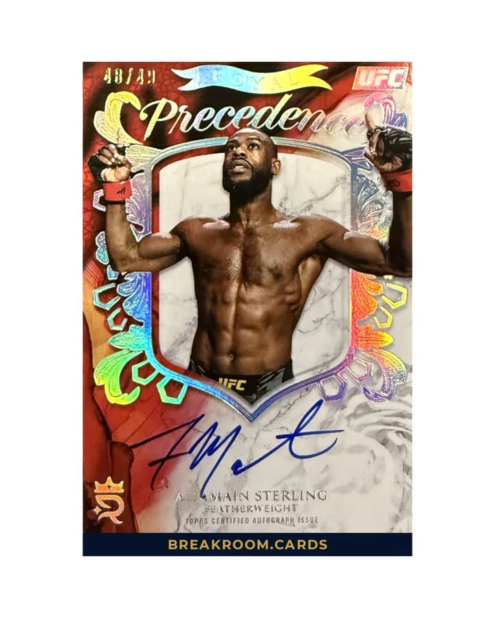 2025 Topps Royalty Aljamain Sterling Auto #RP-AS /49