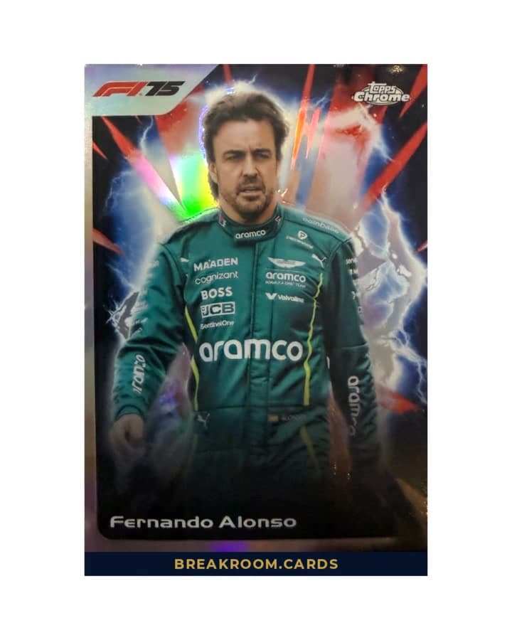 2025 Topps Chrome F1 Fernando Alonoso Ultrasonic