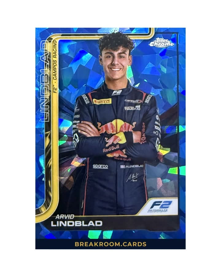 2025 Topps Chrome Sapphire Arvid Lindblad #23