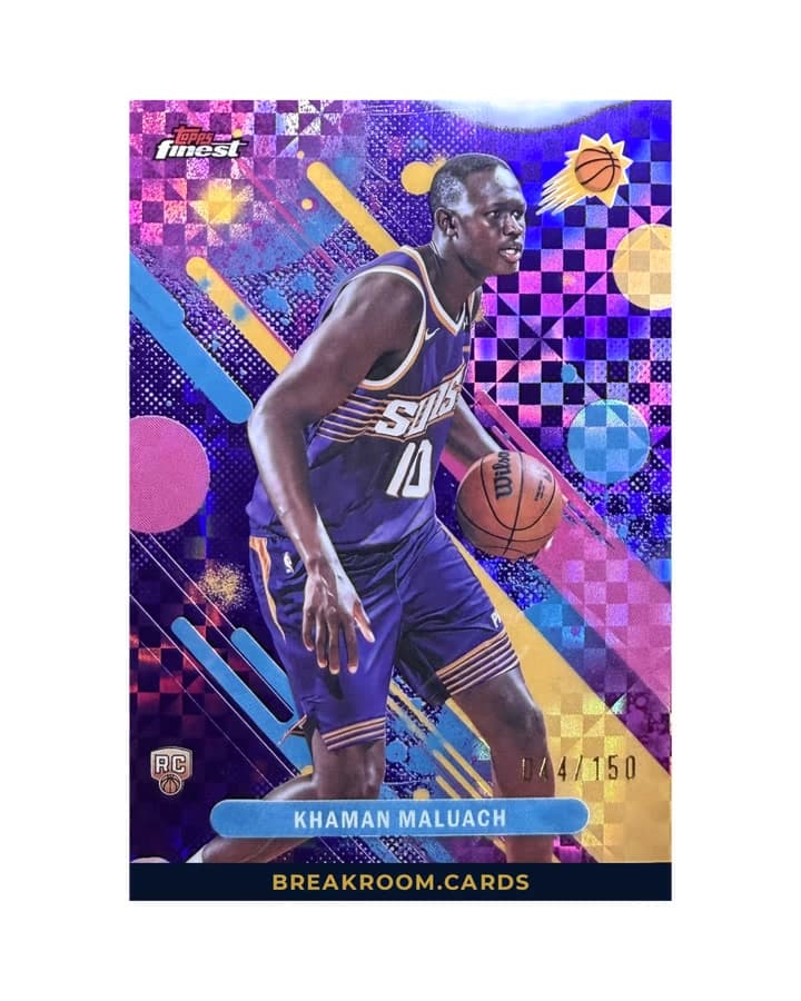 2025 Topps Finest Basketball Khaman Maluach RC #10 /150