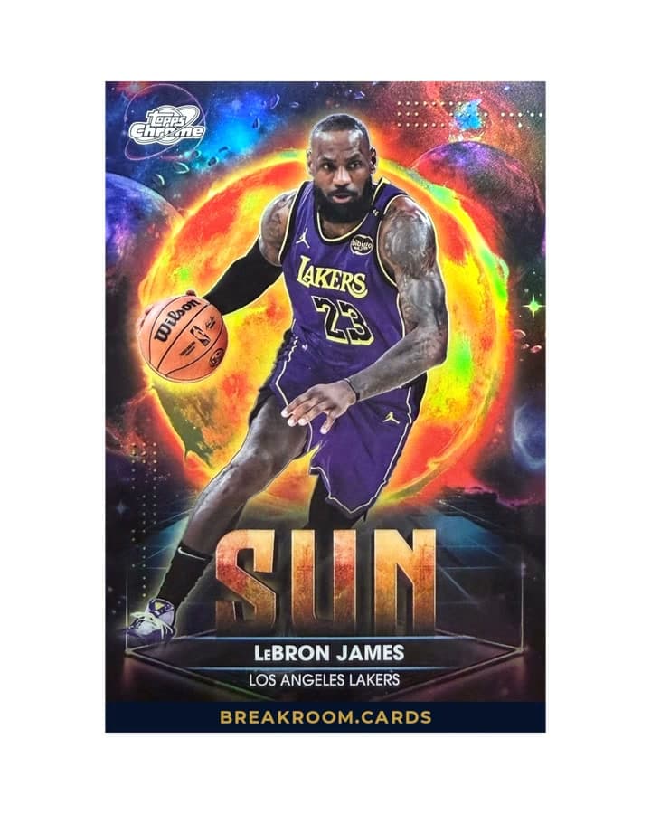 2025 Topps Chrome Cosmic Basketball LeBron James Sun #PPS-2