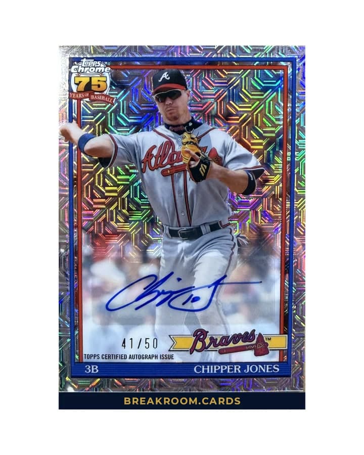 2026 Topps Chrome Chipper Jones Mojo #91c-12 /50