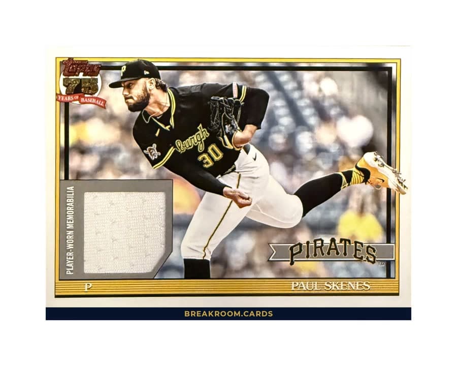 2026 Topps Series 1 Baseball Paul Skenes Relic #91R-PS