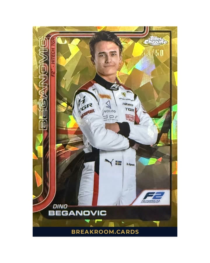 2025 Topps Chrome Sapphire Dino Beganovic Gold Refractor #27 /50
