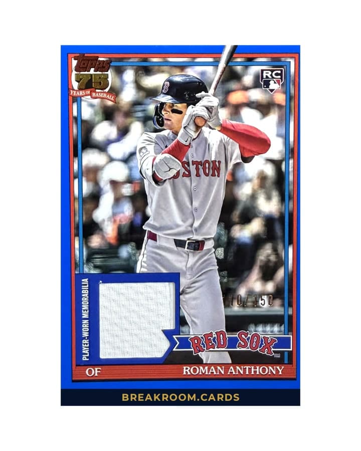 2026 Topps Series 1 Roman Anthony Blue RC #91r-ra /150