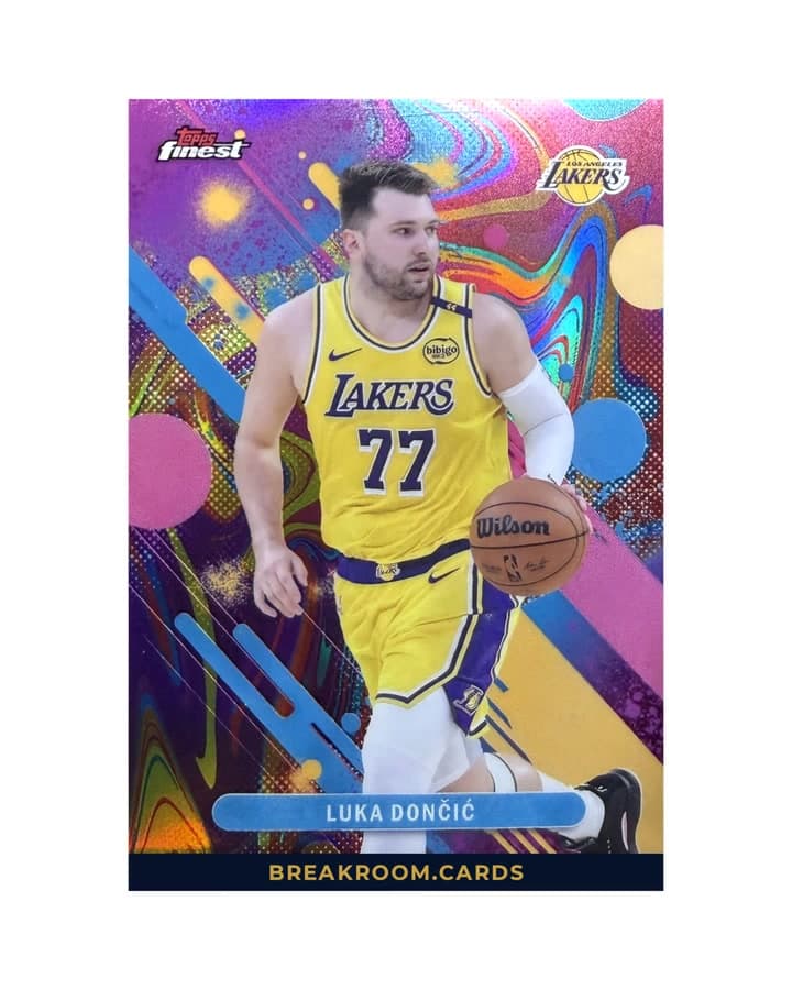 2025 Topps Finest Basketball Luka Dončić Oil Spill #61