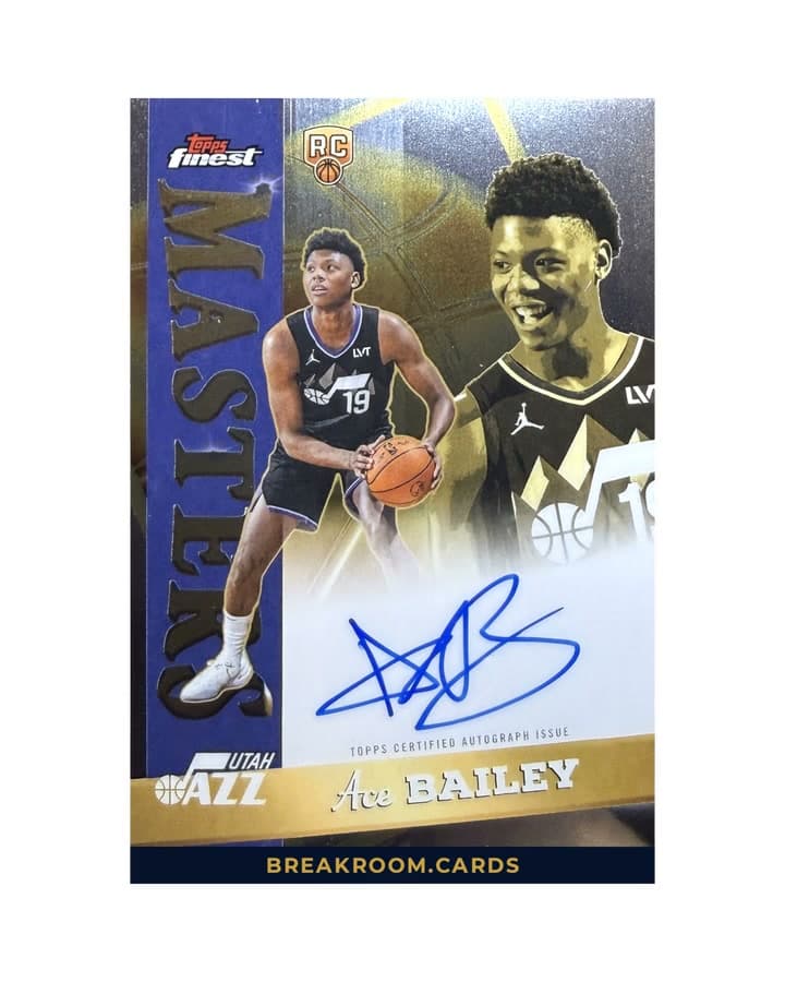 2025 Topps Finest Basketball Ace Bailey Auto RC #MA-AB